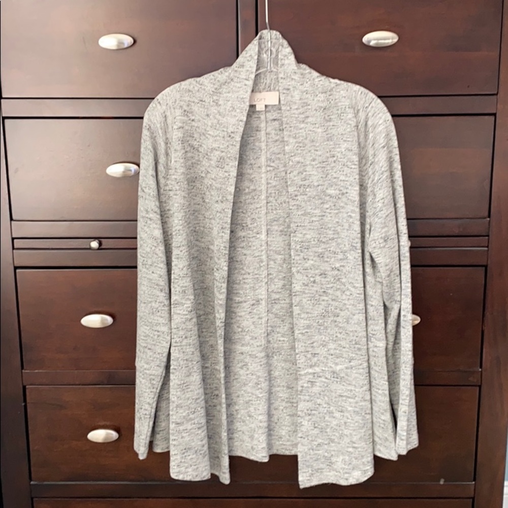 Light gray cardigan from Loft